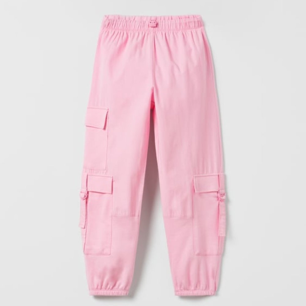 Zara Girl Pink Parachute Pants With Pockets Size 10 140